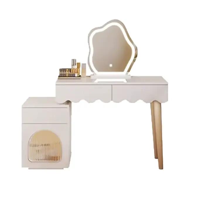 Glamour Table De vanité française Kawaii Glam ensemble De tiroirs compacts Table De vanité pour adul