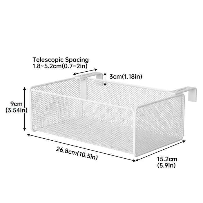Étagère de rangement de chevet, panier de rangement suspendu pour lit de dortoir sans perçage, boîte