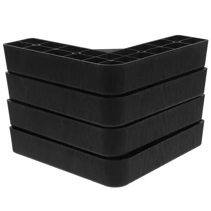 Pieds de Support en plastique, 4 pièces, petits meubles, pied de lit robuste de remplacement pour ca