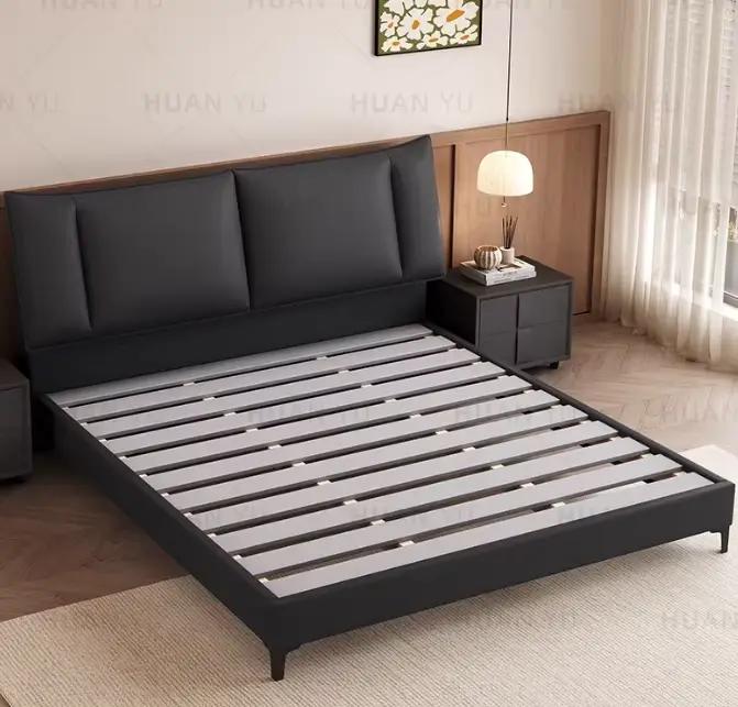 Support de jambe, rangement de lit esthétique, salon moderne, lits de couchage, tables de nuit doubl