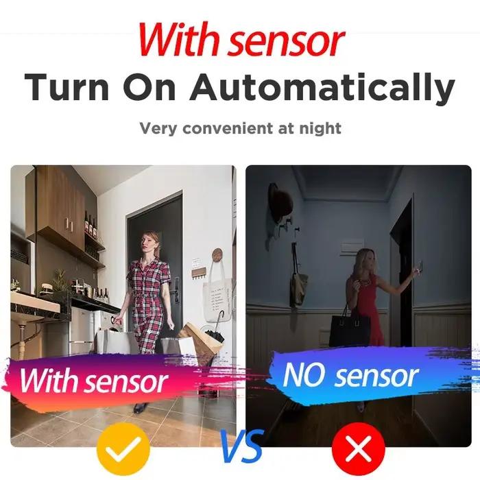 Plafonnier LED intelligent avec capteur de mouvement humain, luminaire décoratif de plafond, idéal p
