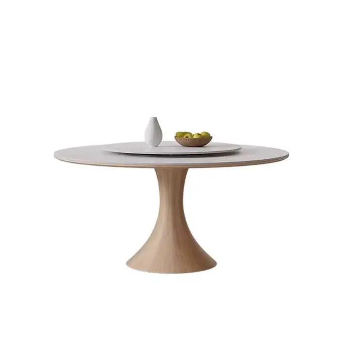 Tables à manger de Style crème nordique moderne Simple salon Center Table ronde balcon meubles de sa