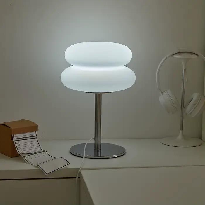 Bauhaus lampe de table abat-jour en plastique chambre chevet salon lampe champignon nordique 9 nivea