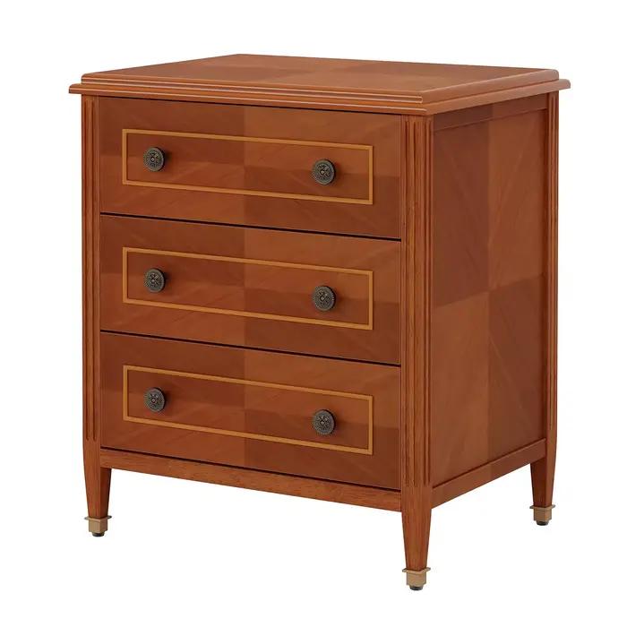 Vente chaude pas cher personnalisé bois Table de chevet ensemble chambre meubles Table de nuit Table