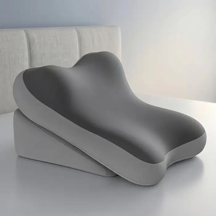 Coussin de lit ergonomique en mousse à mémoire de forme, soutien du cou et du dos lombaire pour lit,