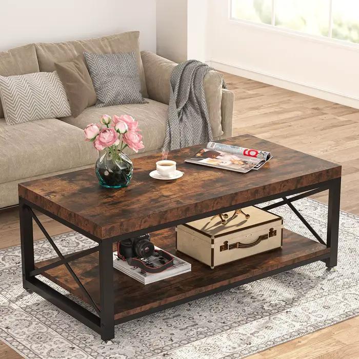 Table centrale de rangement, Table d'appoint multifonctionnelle, Table basse Ultra moderne pour le s