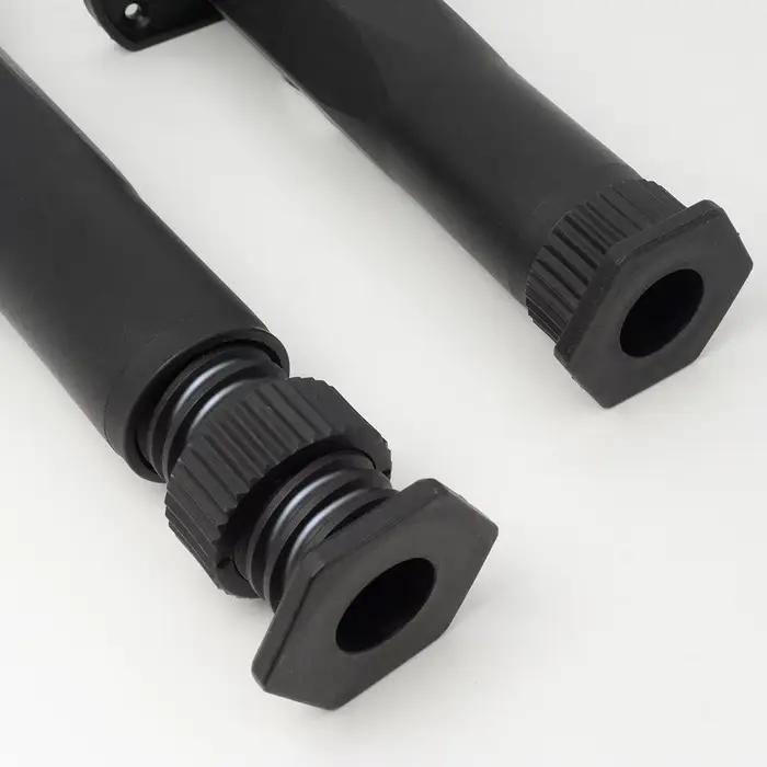 Pieds télescopiques pour meubles, support de meuble en plastique et acier, support réglable en haute