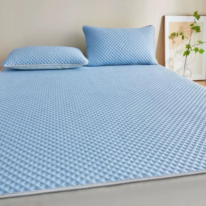 Matelas rafraîchissant respirant, confortable et doux pour la peau, en soie glacée, léger, lavable, 