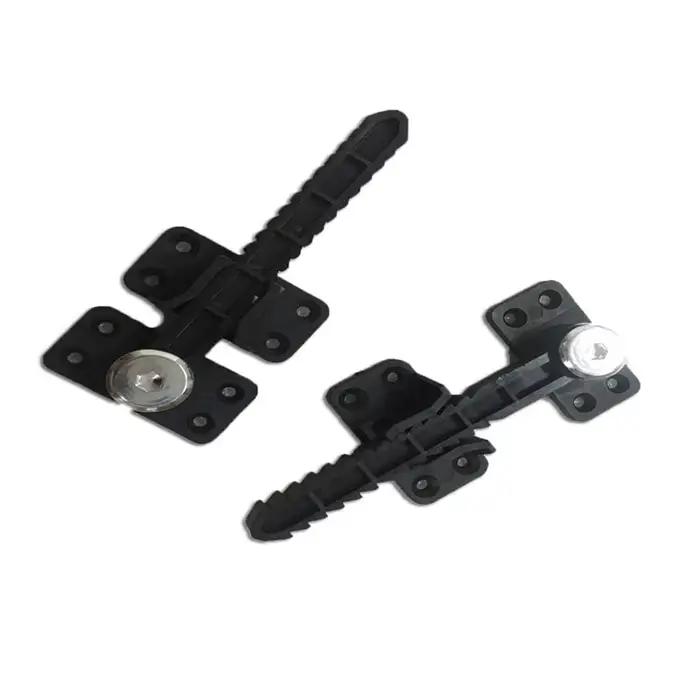 Loquet de verrouillage pour canapé, meubles, supports de connecteur invisibles en plastique enduit, 