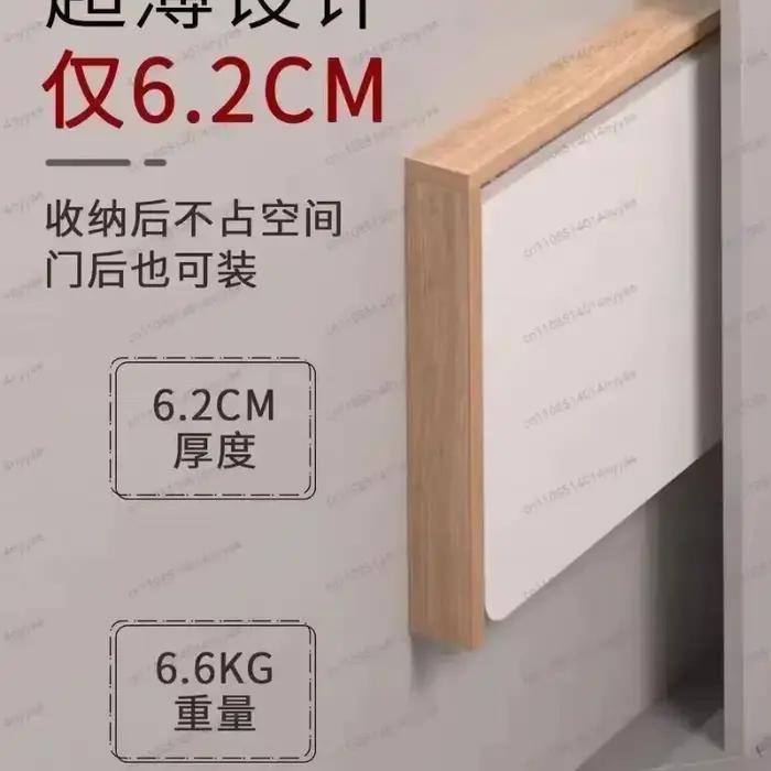 Meuble de rangement multifonctionnel, table d'étude, table pliante murale invisible en bois massif, 
