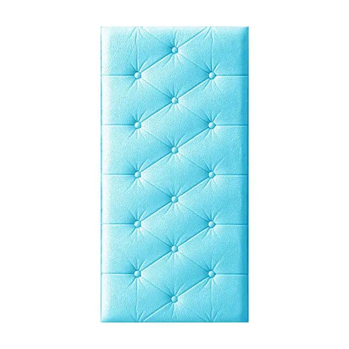 Tête de lit auto-adhésive, fond de salle de bain, panneaux muraux à coussin doux, autocollant mural 