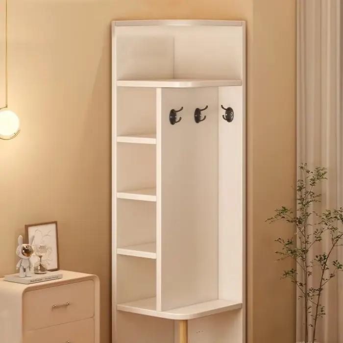 Armoire de rangement d'angle pour usage domestique, foyer simple, porte-manteau, vitrine murale d'an