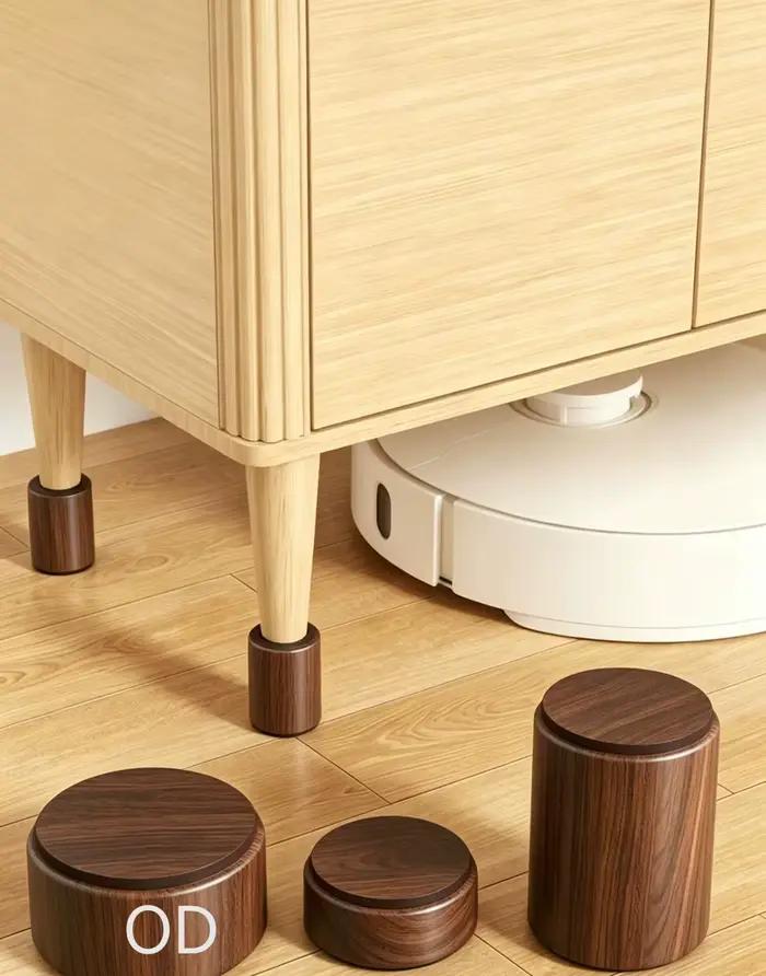Accessoires de surélévation pour table de chevet OD, robustes, écologiques et durables.
