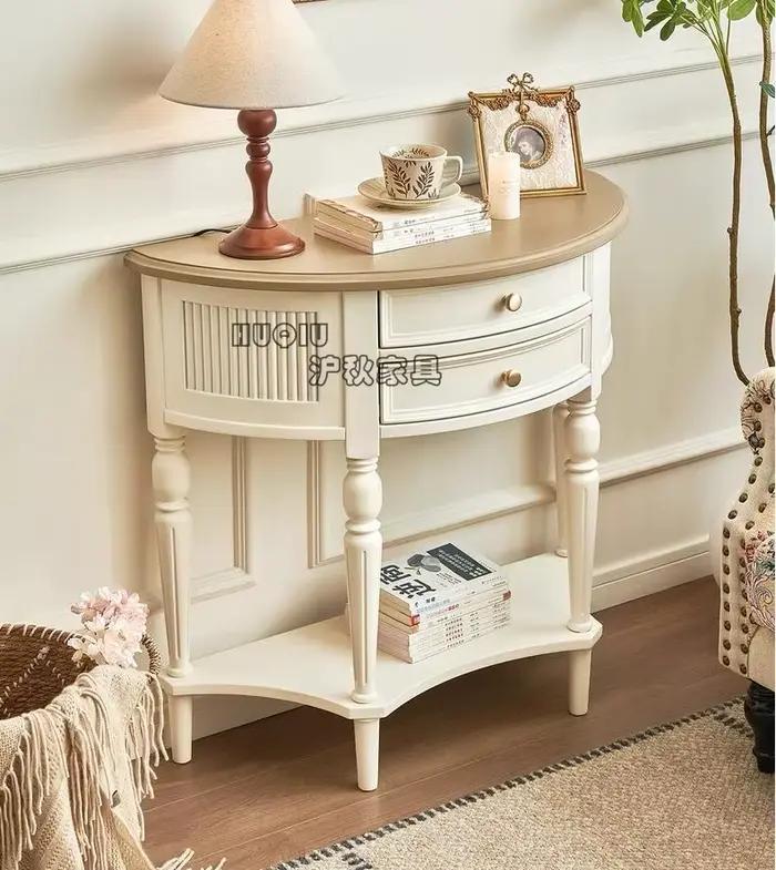 Table de Console ornée française, classique, pratique, Premium, tendance, meubles de Bureau élégants