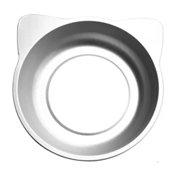 Lit de chat en aluminium, confortable et mignon, rond, en forme d'oreille de chat, lit de refroidiss