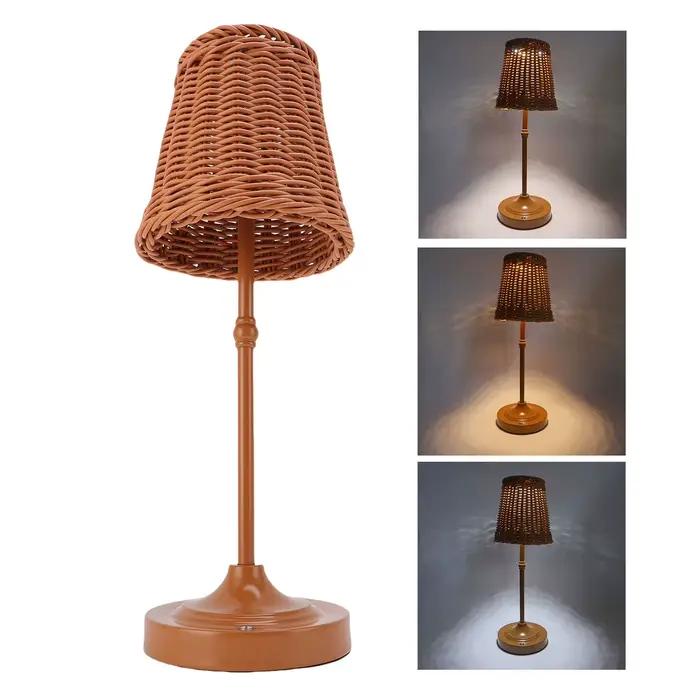 Lampe de table LED sans fil polyvalente, décorative, rechargeable, fonctionnant sur batterie, modern