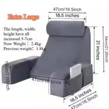 Ensemble de coussins de lecture extra-larges avec accoudoirs pour lit, canapé, sol, coussin de souti
