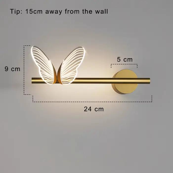 Papillon mur LED lampe éclairage intérieur pour la maison salon décoration chambre LED veilleuses la