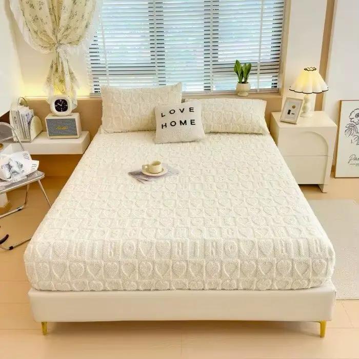 Drap-housse en velours de lait Dreamreal, doux et confortable, housse de lit en polaire, protège-mat