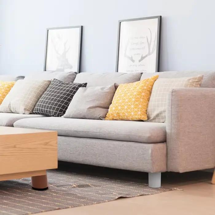 4 pièces en acier au carbone meubles lourds rehaussant pied coussin lit canapé chaise Table pieds ré