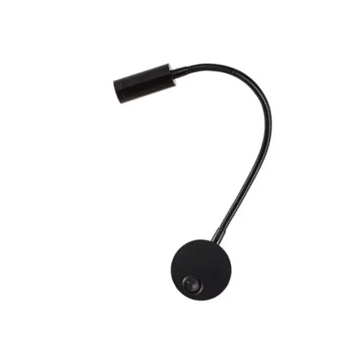 Applique murale de chevet LED rotative, budgétaire flexible, salon, étude, lampe de lecture, tuyau m