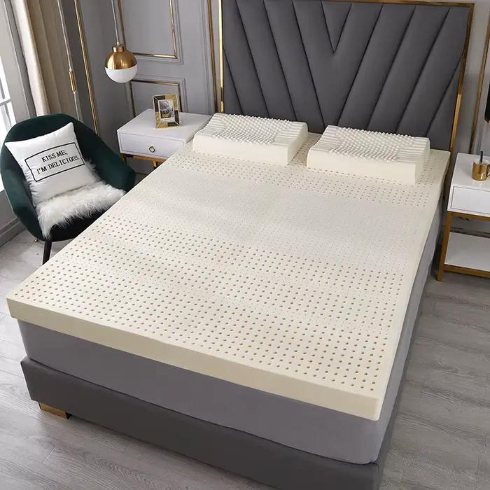 Matelas en latex authentique avec effet mémoire naturel, tapis pliables en latex naturel à récupérat