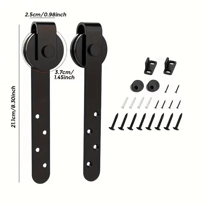 Kit de glissière pour porte de grange, quincaillerie pour portes de placard, ensemble de rails, inst