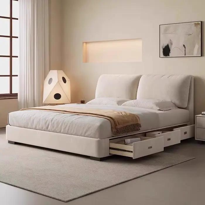 Lit européen Unique, rangement de chambre à coucher moderne, tête de lit 180x200, salon, accessoires