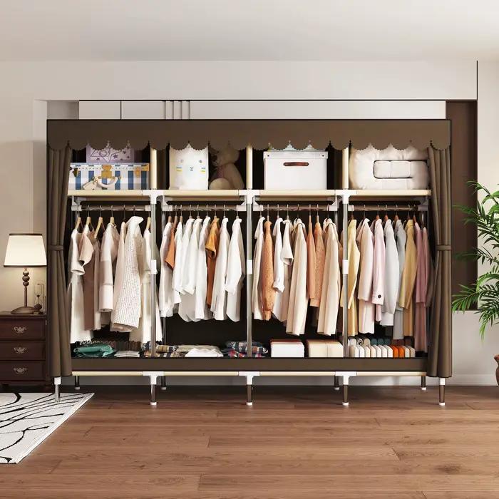 Armoire portable - 4 zones de suspension et 4 zones de rangement