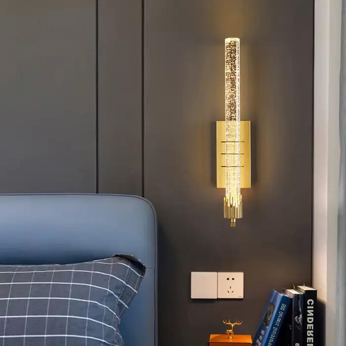 Lampes murales modernes en cristal à bulles, éclairage intérieur pour salon, chambre à coucher, bureau, appliques murales décoratives