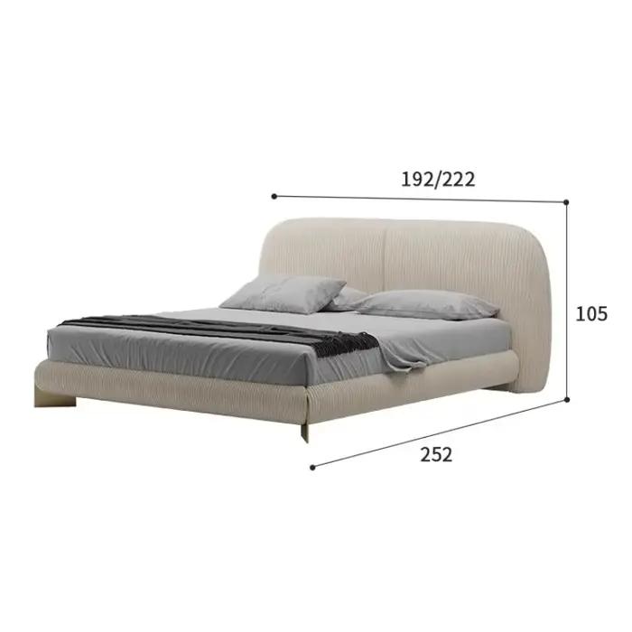 Lit Unique minimaliste luxe King tables de chevet lit de salon Double français Muebles Para dortoir chambre meubles accessoires