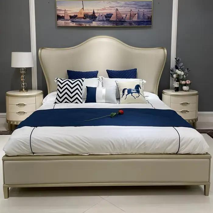 Lits rembourrés uniques minimaliste esthétique chambre lit nordique organisateur De luxe Camas De dortoir meubles accessoires