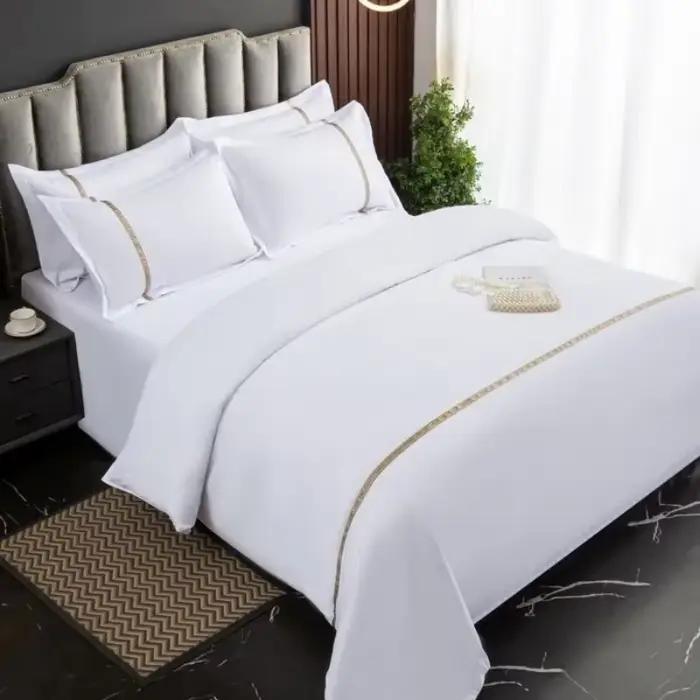 Nouveau 140g sergé épaissi hôtel quatre pièces