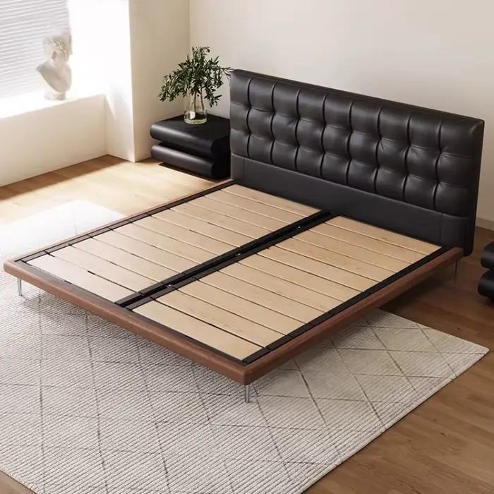 King tables De chevet lit japonais luxe têtes De lit cadre commodes dormir Camas De Matrimonio dortoir meubles accessoires