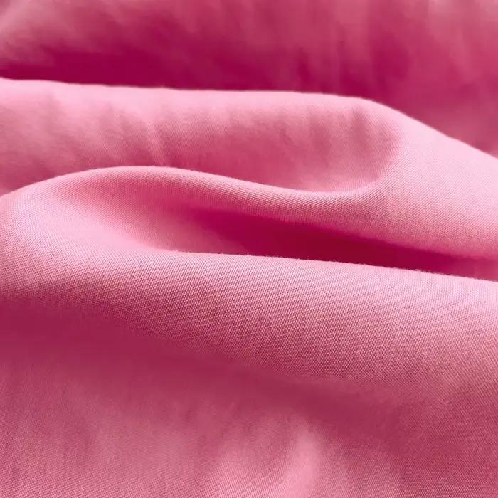 Drap plat en coton lavé pour lit Double
