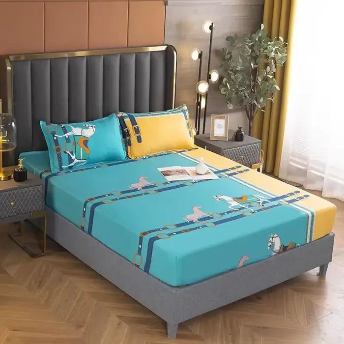 Housse de matelas respirante pour acariens - 360 ° Jupe élastique pour lit Queen/King de 8 à 21 po d'épaisseur