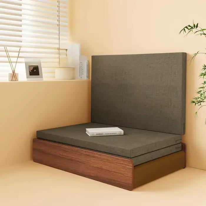 Lit rembourré moderne fantaisie esthétique lit De salon français multifonctionnel pliant Camas De dortoir accessoires De chambre