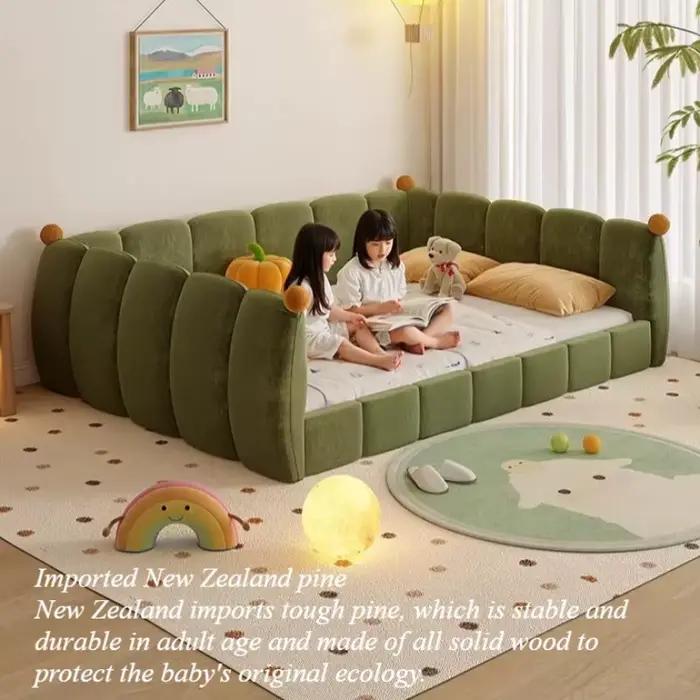 Lit double Queen Size avec tête de lit rembourrée
