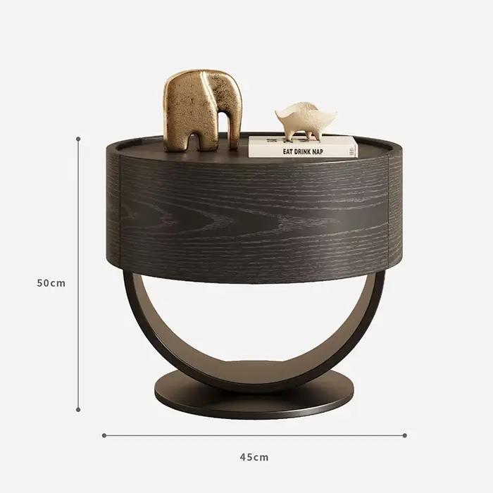 Table de chevet de luxe légère avec tiroirs pour chambre à coucher