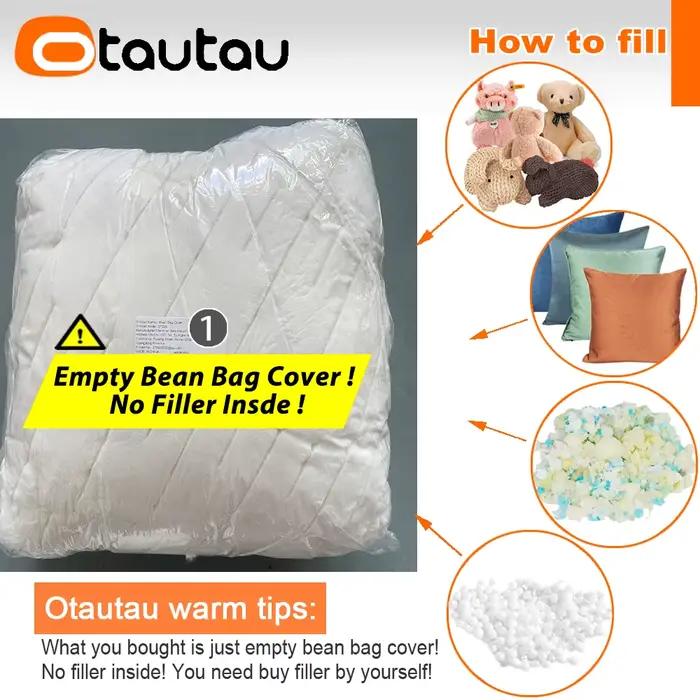OTAUTAU 4/5 pieds géant fausse fourrure de lapin pouf