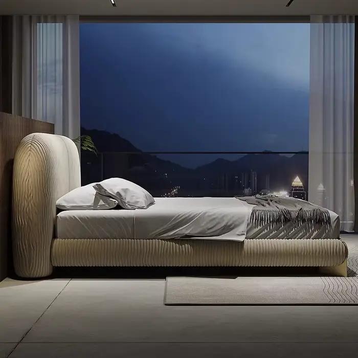 Lit Unique minimaliste luxe King tables de chevet lit de salon Double français Muebles Para dortoir chambre meubles accessoires