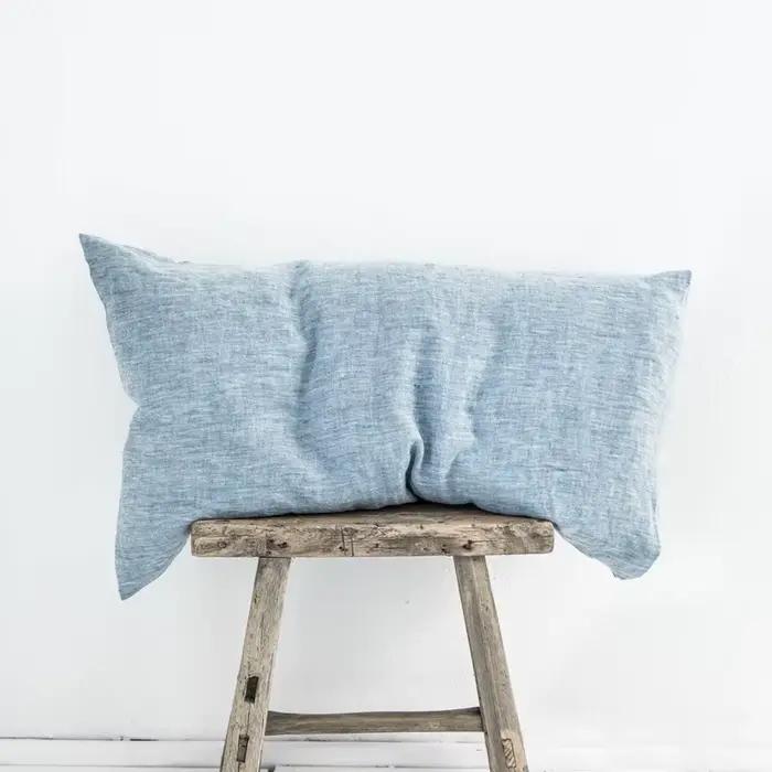 Taie d'oreiller Double longue en lin pur 100%