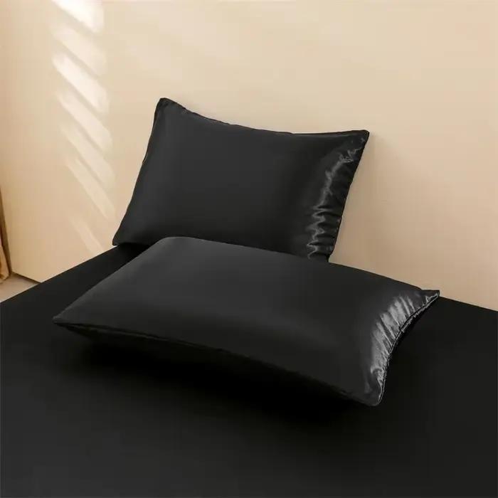 Draps de lit en satin, ensemble de draps Queen Size