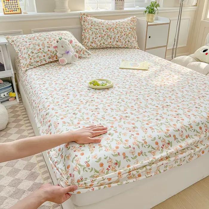Un bonnet de lit une pièce imprimé (sans taie d'oreiller) housse de matelas couverture complète anti-poussière