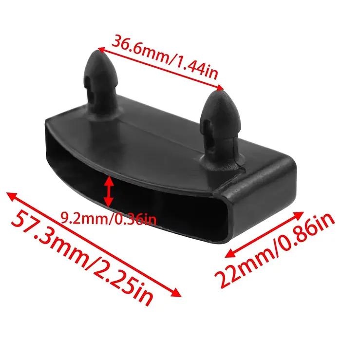 20 embouts de fixation noirs en plastique pour sommiers de lit