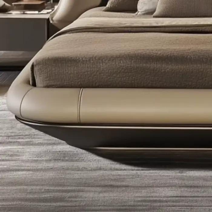 Cadre de lit King Size européen élégant