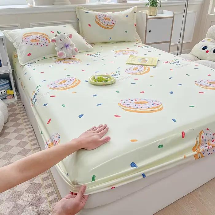 Un bonnet de lit une pièce imprimé (sans taie d'oreiller) housse de matelas couverture complète anti-poussière