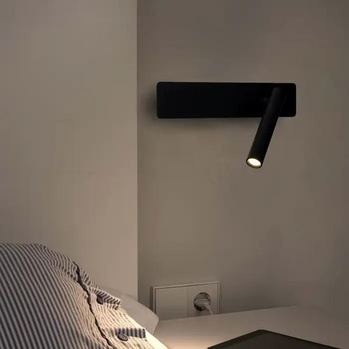 Lampe de chevet nordique blanche applique LED chambre lecture