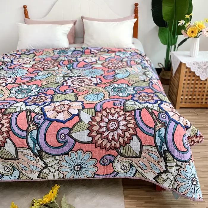 Couvre-lit matelassé en coton