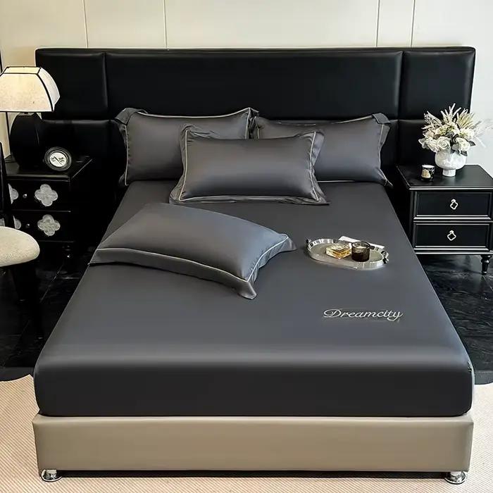 Drap-housse de luxe en satin